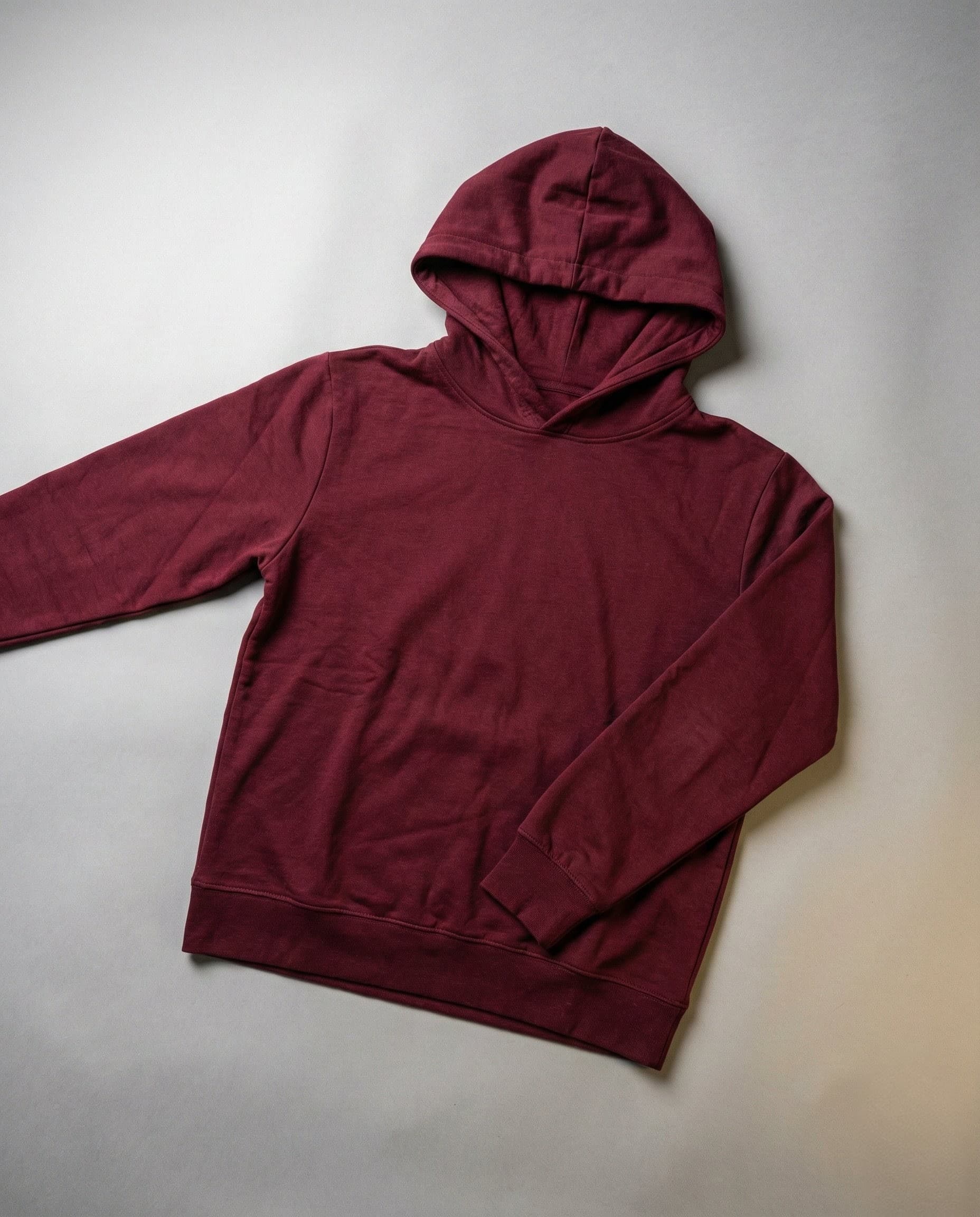 Hoodie flatlay before